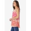 Woman Within Plus Size High-Low Tank(Raspberry Sorbet Ombre Butterfly)