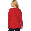 Woman Within Plus Size Holiday Graphic Tee(Ivory Winter Snowflake)