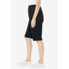 Woman Within Plus Size Knit Bermuda Short(Black)