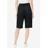 Woman Within Plus Size Knit Bermuda Short(Black)