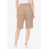 Woman Within Plus Size Knit Bermuda Short(New Khaki)