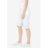 Woman Within Plus Size Knit Bermuda Short(White)