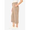 Woman Within Plus Size Knit Cargo Capri(New Khaki)