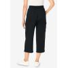 Woman Within Plus Size Knit Cargo Capri(New Khaki)