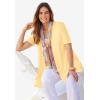 Woman Within Plus Size Lightweight Open Front Cardigan Sweater(Navy)