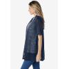 Woman Within Plus Size Lightweight Open Front Cardigan Sweater(Navy)