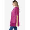 Woman Within Plus Size Lightweight Open Front Cardigan Sweater(Raspberry)