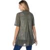 Woman Within Plus Size Lightweight Open Front Cardigan Sweater(Sweet Coral)