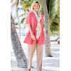 Woman Within Plus Size Lightweight Open Front Cardigan Sweater(Sweet Coral)