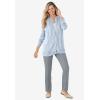 Woman Within Plus Size Long-Sleeve Pointelle Cardigan Sweater(White)