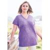 Woman Within Plus Size Marled V-Neck Tunic(Dark Blue Marled)