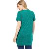 Woman Within Plus Size Marled V-Neck Tunic(Dark Purple Marled)