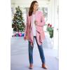 Woman Within Plus Size Multi Marled Cardigan Sweater(Blue Coast Space Dye)