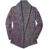 Woman Within Plus Size Multi Marled Cardigan Sweater(Ivory Multi Space Dye)