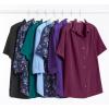 Woman Within Plus Size No Iron Three-Quarter Sleeve Peachskin Shirt(New Khaki Paisley)