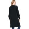 Woman Within Plus Size Perfect Cotton Duster Sweater(Black)