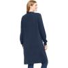 Woman Within Plus Size Perfect Cotton Duster Sweater(Navy)
