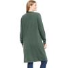 Woman Within Plus Size Perfect Cotton Duster Sweater(Pine)