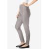 Woman Within Plus Size Petite Pull-On Elastic-Waist Stretch Fineline Denim Jeans – 26 WP, Grey Denim