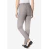 Woman Within Plus Size Pull-On Elastic-Waist Stretch Fineline Denim Jeans(Grey Denim)