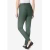 Woman Within Plus Size Pull-On Elastic-Waist Stretch Fineline Denim Jeans(Pine)