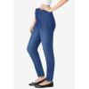 Woman Within Plus Size Pull-On Elastic-Waist Stretch Fineline Denim Jeans(Stonewash Sanded)