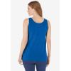 Woman Within Plus Size Scoopneck Tank(Bright Cobalt)