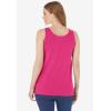 Woman Within Plus Size Scoopneck Tank(Raspberry Sorbet)