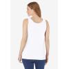 Woman Within Plus Size Scoopneck Tank(White)
