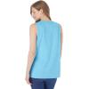 Woman Within Plus Size Smocked Henley Tank Top(Sweet Coral)