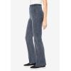 Woman Within Plus Size Stretch-Cotton Knit Pull-On Bootcut Pocket Leggings(Stone Wash)