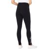 Woman Within Plus Size Stretch-Cotton Knit Pull-On Embroidered Leggings(Medium Heather Grey Floral Embroidery)