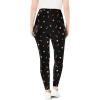 Woman Within Plus Size Stretch-Cotton Knit Pull-On Printed Leggings(Black Multi Ornaments)