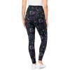 Woman Within Plus Size Stretch-Cotton Knit Pull-On Printed Pocket Leggings(Black Abstract Floral)