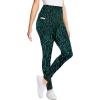 Woman Within Plus Size Stretch-Cotton Knit Pull-On Printed Pocket Leggings(Waterfall Dots)