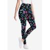Woman Within Plus Size Tall Stretch-Cotton Knit Pull-On Pocket Leggings(Raspberry)