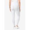 Woman Within Plus Size Tall Stretch-Cotton Knit Pull-On Pocket Leggings(White)