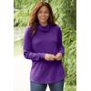 Woman Within Plus Size Thermal Turtleneck(Radiant Purple)