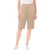 Woman Within Plus Size Knit Bermuda Short(New Khaki)