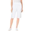 Woman Within Plus Size Knit Bermuda Short(White)