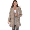 Woman Within Plus Size Multi Marled Cardigan Sweater(Ivory Multi Space Dye)
