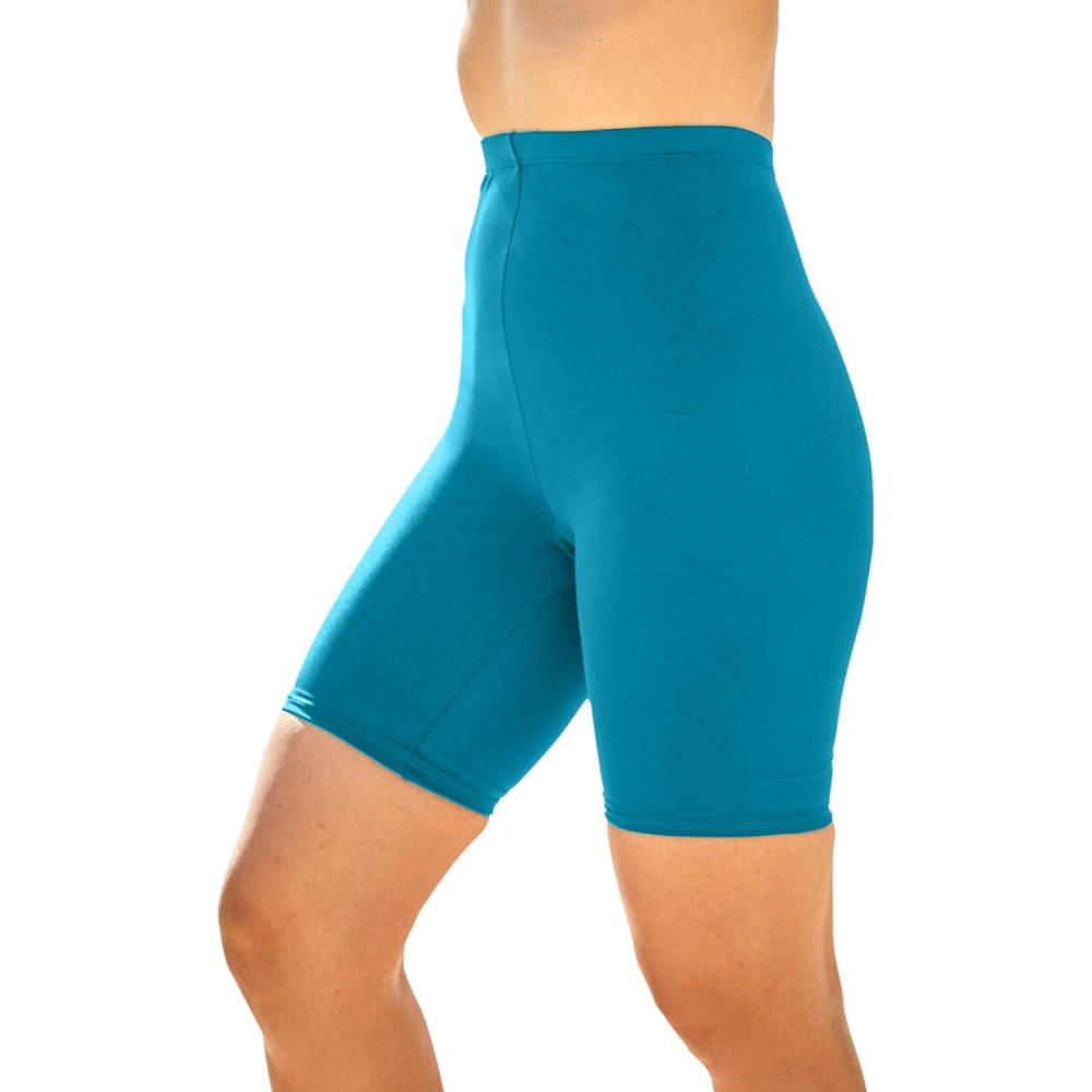 image:imageSwim 365 Womens Plus Size Tummy Control Swim ShortBlue Sea