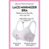 Comfort Choice Women’s Plus Size Lace Minimizer Bra(Mocha Nude)