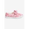 Comfortview Women’s Wide Width The Anzani Sneaker(Pink Feather)