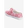 Comfortview Women’s Wide Width The Anzani Sneaker(Pink Feather)