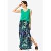 Ellos Plus Size Knit Maxi Skirt(Black)