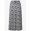 Ellos Plus Size Knit Maxi Skirt(Black)