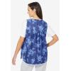 Only Necessities Plus Size Snap-Front Apron(Black Dot)