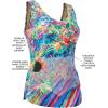 Swim 365 Women’s Plus Size Cargo Swim Short with Built-in Brief(Classic Leopard)