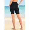 Swim 365 Women’s Plus Size High-Waist No-Slip Swim Bike Short(Black)